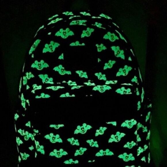 Batty Mickey Backpack Glow in Dark NWT Disney X Loungefly Sold Out SHIPS NOW - Picture 2 of 2